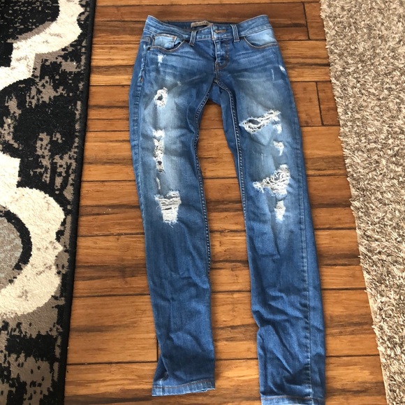 GUESS skinny ripped jeans - power skinny low rise - Picture 2 of 6